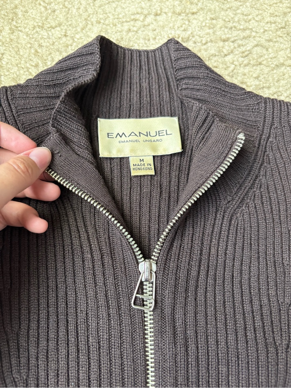 100% Wool Y2K Crop Vest